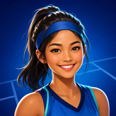 Illustrated portrait of Mae Dawn